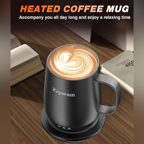 NWT Kepwam Black Electric Mug Warmer - Picture 2 of 7